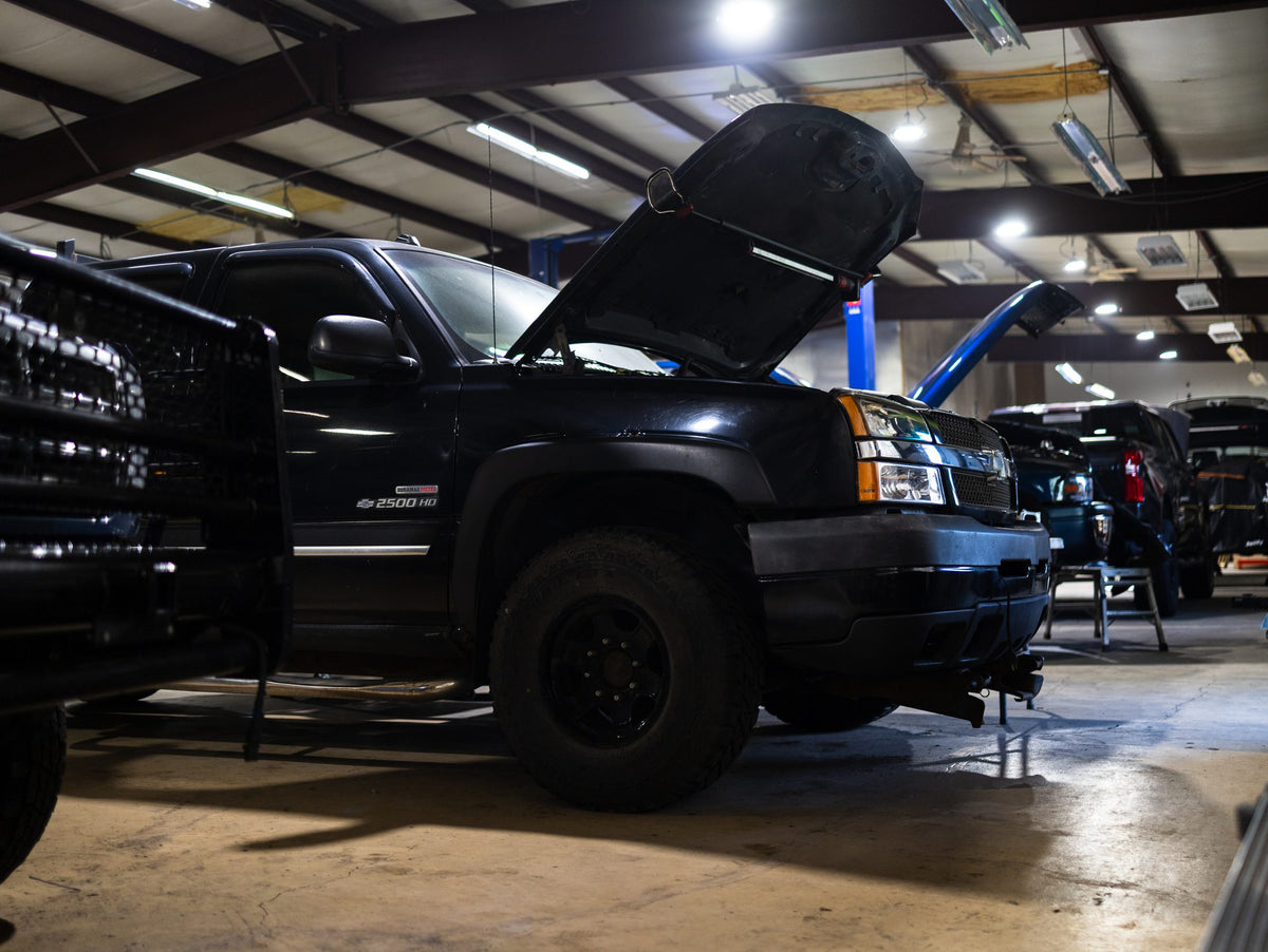 Inside the Full Send Diesel shop